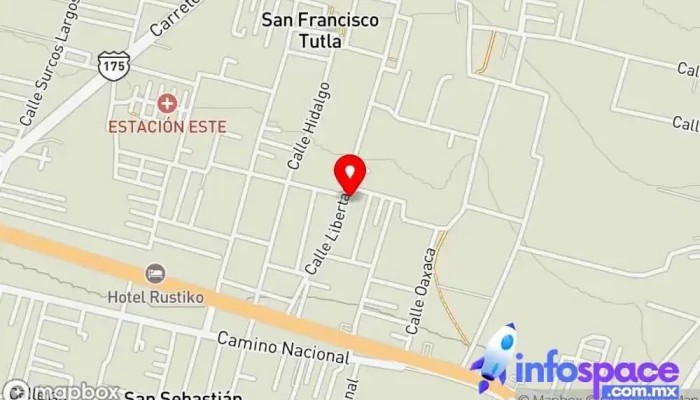 mapa de DAG-Consultoría Ambiental y Desarrollo de Proyectos, S.C. Oficinas de empresa en San Francisco Tutla