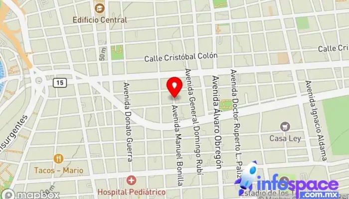 mapa de Deister Software de México Empresa de software, Comercio en Culiacán Rosales