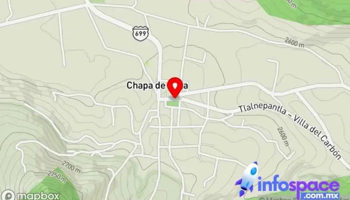 mapa de Del. Chapa de Mota Bus stop en Chapa de Mota