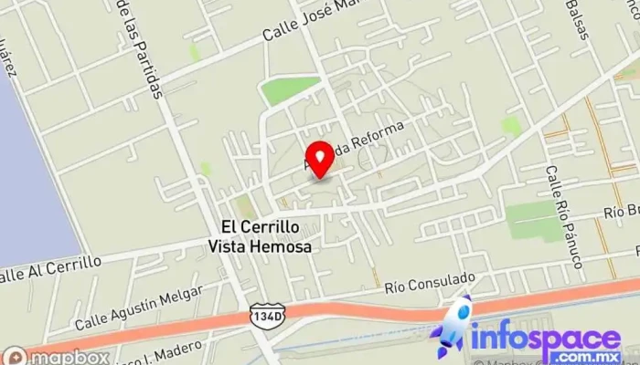mapa de Delegación Municipal el Cerrillo Vista Hermosa Oficina de gobierno local en El Cerrillo Vista Hermosa