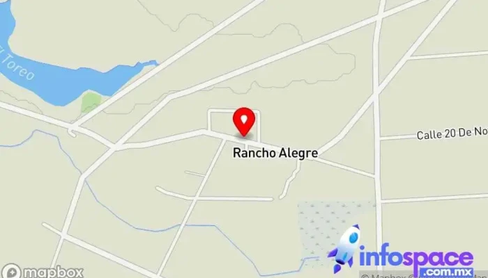 mapa de Delegación Rancho Alegre Centro cívico en Rancho Alegre