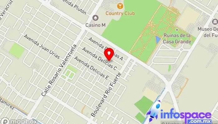 mapa de Dental Studio & Medical Spa Clínica dental, Médico, Nutricionista, Clínica de fisioterapia, Spa en Los Mochis
