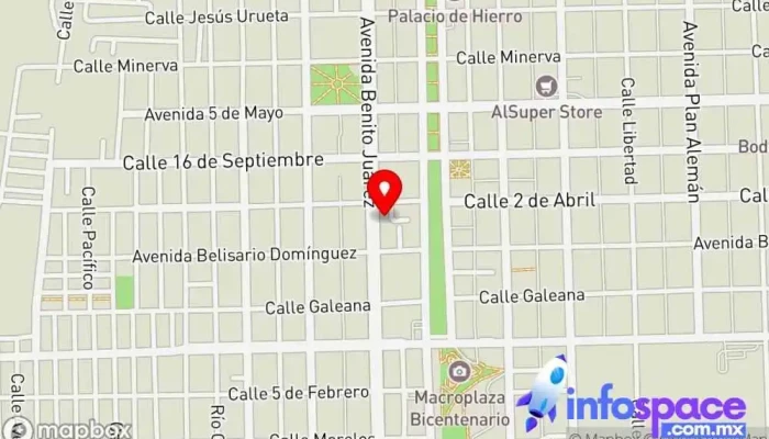 mapa de Departamento s del centro Escuela universitaria en Nuevo Casas Grandes