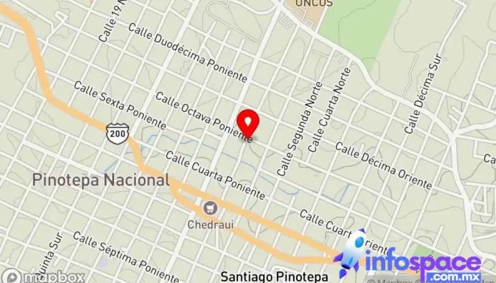 mapa de DESPACHO (CONTABILIDAD, ADMINISTRACIÓN, MARKETING Y TRÁMITES EN LÍNEA) Servicio de registros contables, Servicio de administración de empresas, Servicio de marketing por Internet en Santiago Pinotepa Nacional