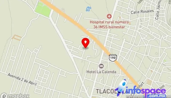 mapa de Deunclick Soluciones Digitales Diseñador de sitios web, Soporte y servicios informáticos, Diseñador gráfico, Agencia de marketing en Tlacolula de Matamoros