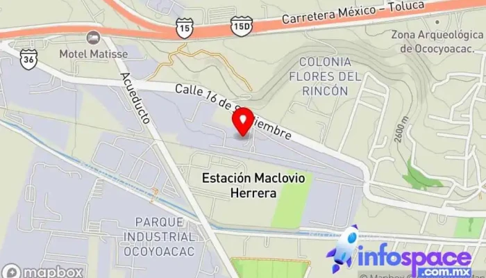 mapa de Diamond Internacional de México SA de CV Servicios de ferrocarril en Ocoyoacac