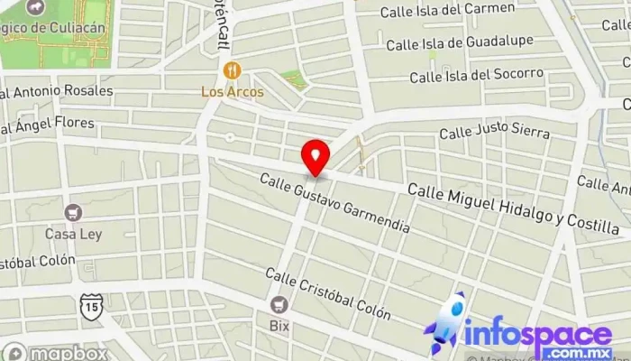 mapa de Disoft, Inc Consultora informática en Culiacán Rosales