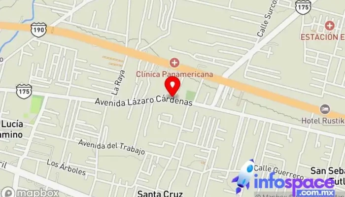 mapa de DISOFT OAXACA Oficinas de empresa en San Sebastián Tutla