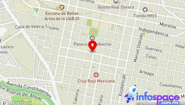 mapa de DITEC Soluciones en Cómputo, Tinta y Tóner Servicio de reparación de ordenadores, Tienda de recarga de cartuchos de impresora en Oaxaca de Juárez