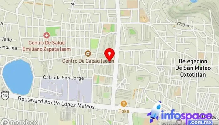 mapa de DSE Consultores en Tecnologías de Información S.C. Consultora informática en San Mateo Oxtotitlán