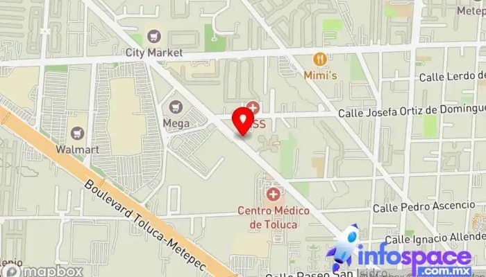 mapa de EAS Consulting Consultora informática en Metepec