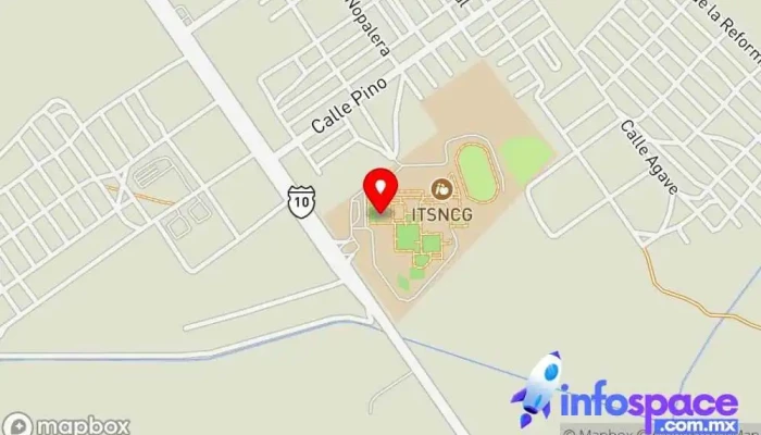 mapa de Edificio A Universidad en Nuevo Casas Grandes