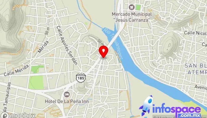 mapa de Edutec istmo Comercio en Santo Domingo Tehuantepec