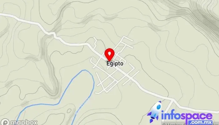 mapa de Egipto, Salto de Agua, Chiapas. Escuela primaria en Egipto