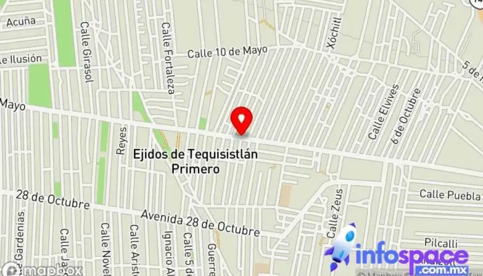 mapa de Ejido de Tequisistlán Primero  en Ejido de Tequisistlán Primero