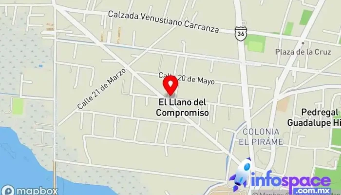 mapa de El Llano del Compromiso  en El Llano del Compromiso