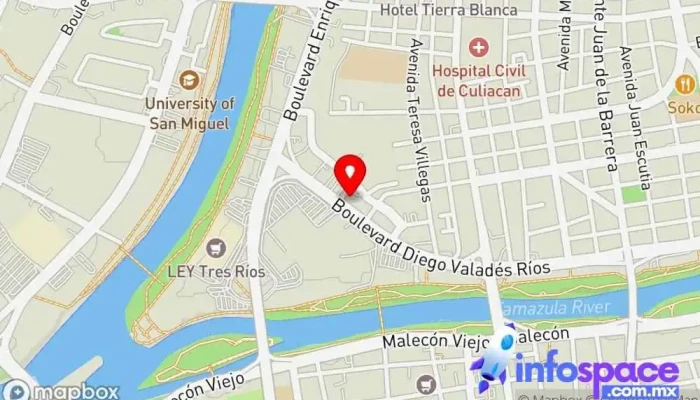 mapa de Entorno Empresarial y Asesores S.A. de C.V. Servicios legales en Culiacán Rosales