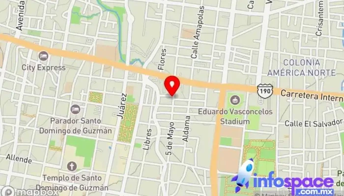 mapa de Esencia Hostel Terminal Oaxaca Albergue en Oaxaca de Juárez