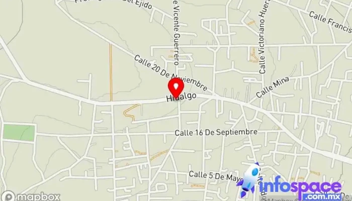 mapa de Estación de autobuses México - Jilotzingo Servicio de transporte en Jilotzingo