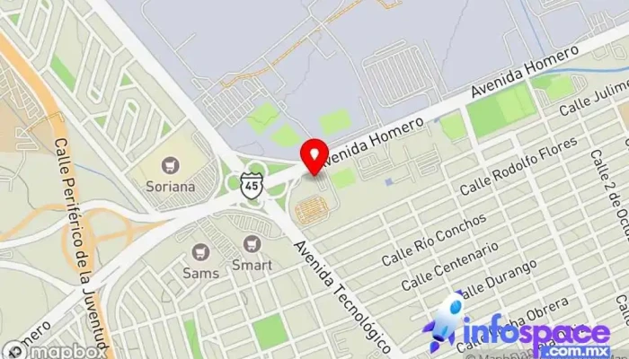 mapa de Estacionamiento de Central Terminal Norte Aparcamiento en Chihuahua