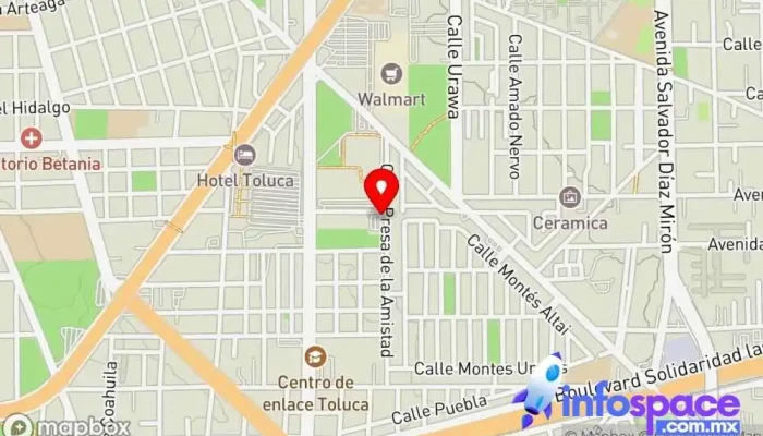 mapa de Estacionamiento Del Parque Luis Donaldo Colo Aparcamiento en Toluca de Lerdo