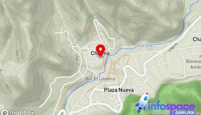 mapa de Estacionamiento Las Guitarras Aparcamiento público en Chalma