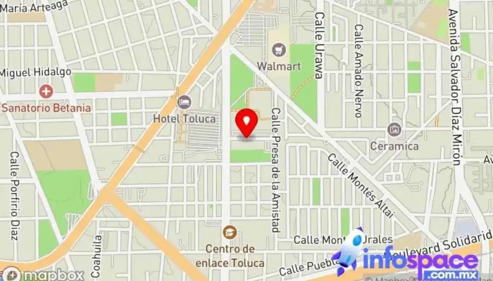 mapa de Estacionamiento Mercado Benito Juarez Aparcamiento en Toluca de Lerdo