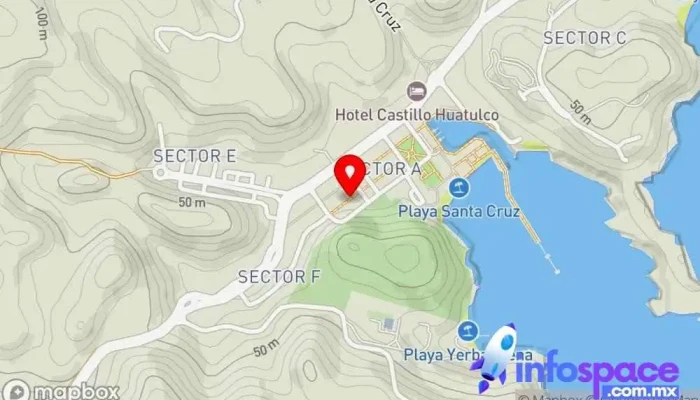 mapa de Estrella blanca Servicio de transporte en Crucecita