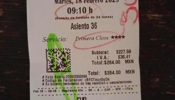 Estrella Roja Terminal Oasis -  Puntaje - Iztapalapa, Ciudad de México