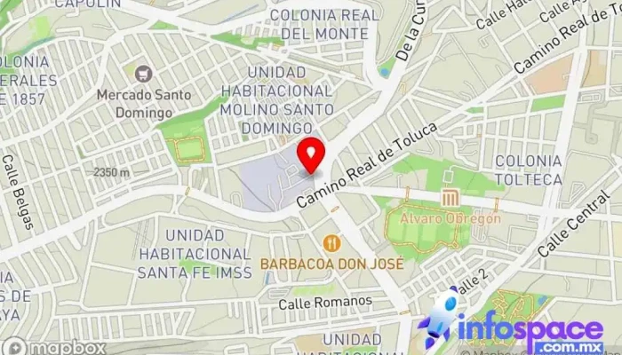 mapa de ETN Turistar Corporativo Poniente Empresa de autobuses, Empresa de mensajería, Servicio de envíos en Álvaro Obregón, Ciudad de México