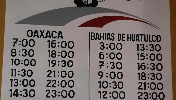 Expressos Colombo Huatulco -  Precios - Crucecita