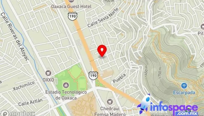 mapa de EXT-229-GUADALUPE VICTORIA Oficina de la Administración en Oaxaca de Juárez