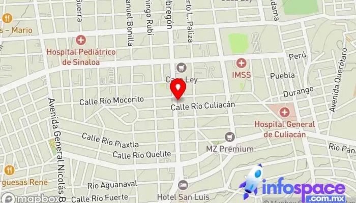 mapa de Fideliza Agencia de marketing, Agencia de publicidad, Servicio de marketing por Internet, Consultora de marketing en Culiacán Rosales