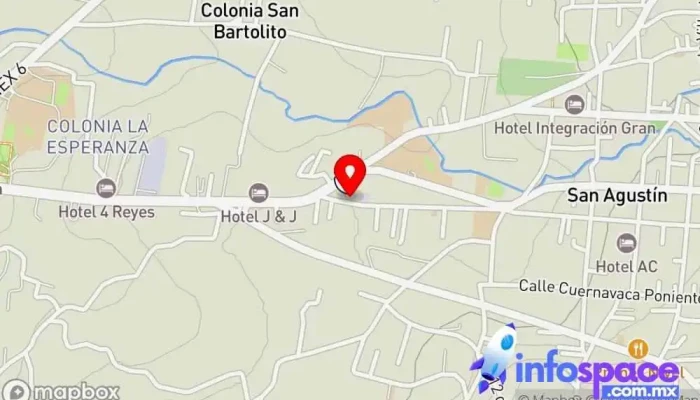 mapa de Flecha Roja Xalatlaco S.A De C.V. Empresa de autobuses en Xalatlaco