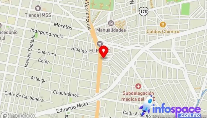 mapa de Fletes y Pasajes Terminal Periferico Servicio de mensajería en Oaxaca de Juárez