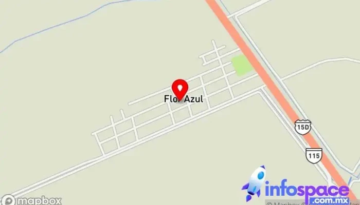 mapa de Flor Azul  en Flor Azul