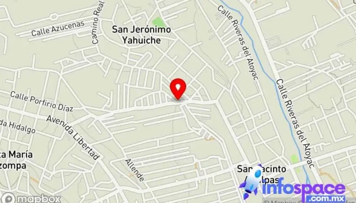 mapa de Fraccionamiento Jardines de Yahuiche Complejo de apartamentos en Santa María Atzompa