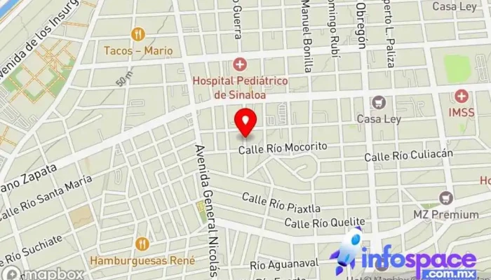 mapa de Gaman Solutions Empresa de software en Culiacán Rosales