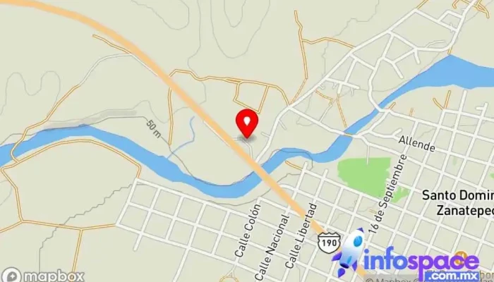 mapa de Gasolinera Sto. Domingo Zanatepec Parada de transporte público, Viajes en Santo Domingo Zanatepec