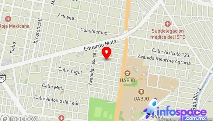 mapa de GAZE Consultores y Asociados S.A. de C.V. Oficinas de empresa en Oaxaca de Juárez