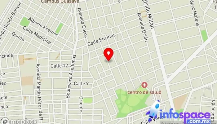 mapa de GDC SOLUCIONES PARA TI Empresa de software en Guasave