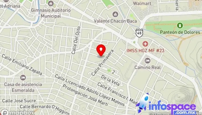 mapa de Geolutions México Contratista, Asesor en ingeniería en Hidalgo del Parral