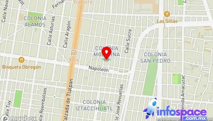 mapa de Gestión Ingeniería y Desarrollo de Sistemas Asesor en Benito Juárez, Ciudad de México