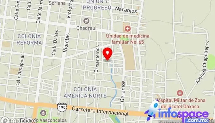 mapa de Grupo Empresarial ASE Consultora de administración empresarial en Oaxaca de Juárez