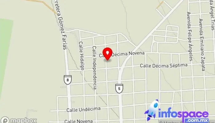 mapa de Grupo Santa Fe. Asesores Oficinas de empresa en Valentín Gómez Farías