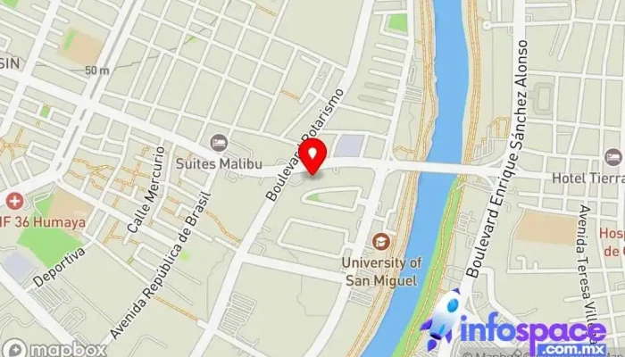 mapa de GyA Consultores Oficinas de empresa en Culiacán Rosales