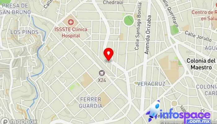 mapa de Hightek Desarrollo y Consultoría en Tecnología de la Información Empresa de software en Xalapa-Enríquez