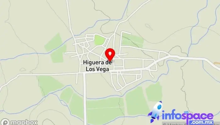 mapa de Higuera de los Vega  en Higuera de los Vega