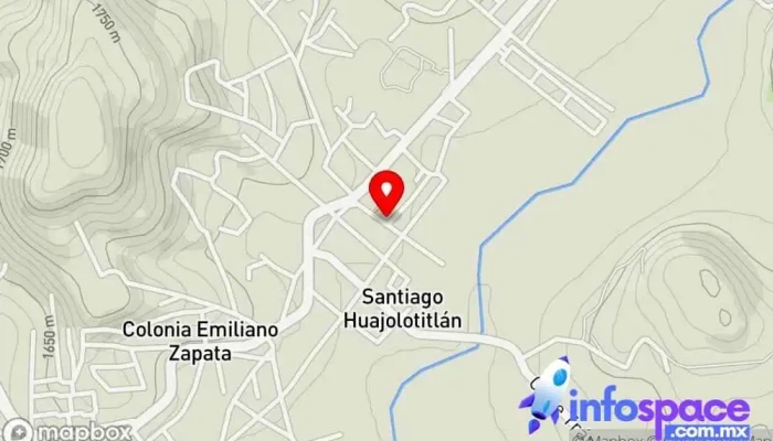 mapa de Huajolotitlán Centro educativo en Santiago Huajolotitlán