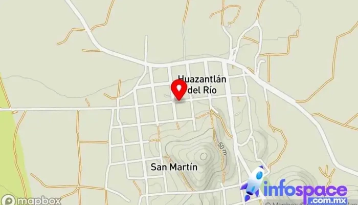 mapa de Huazantlán del Río  en Huazantlán del Río